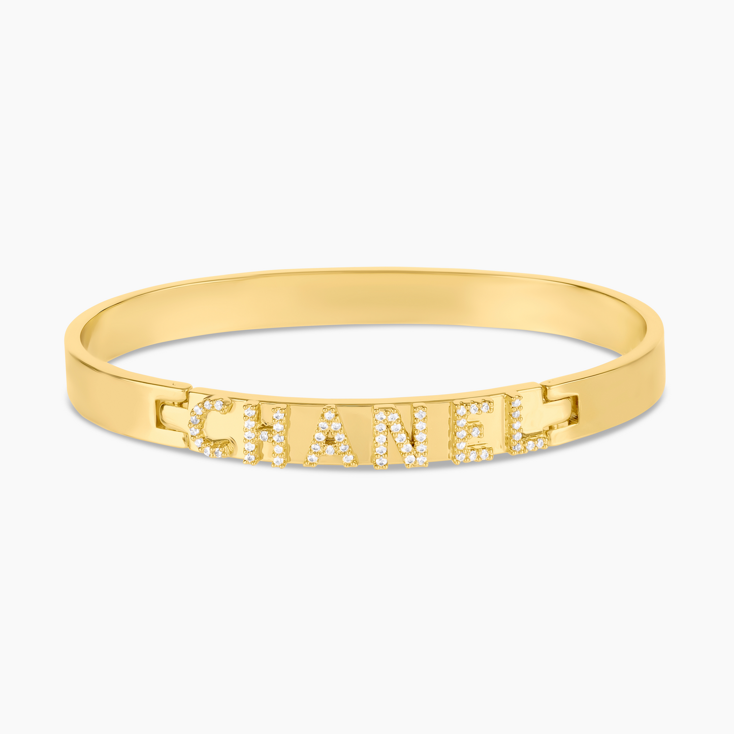 Frosted Nameplate Bangle
