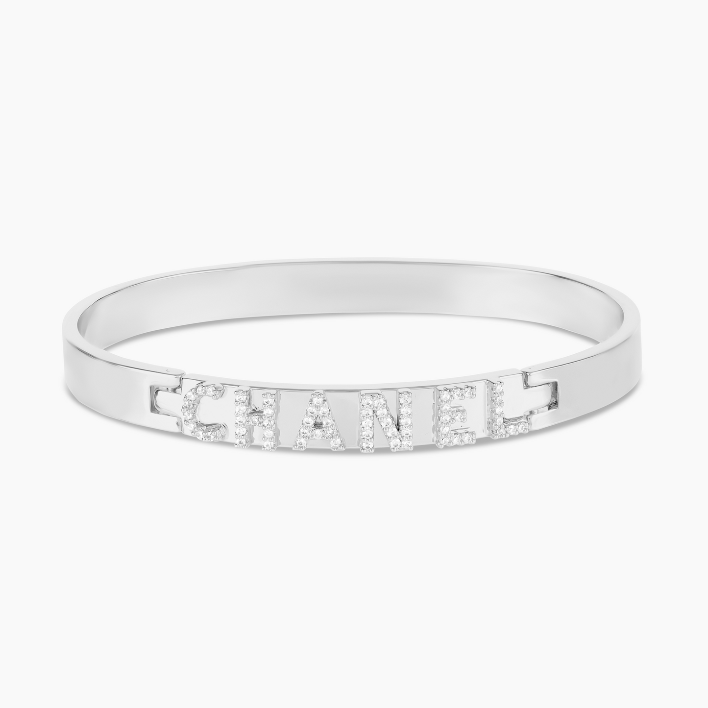 Frosted Nameplate Bangle
