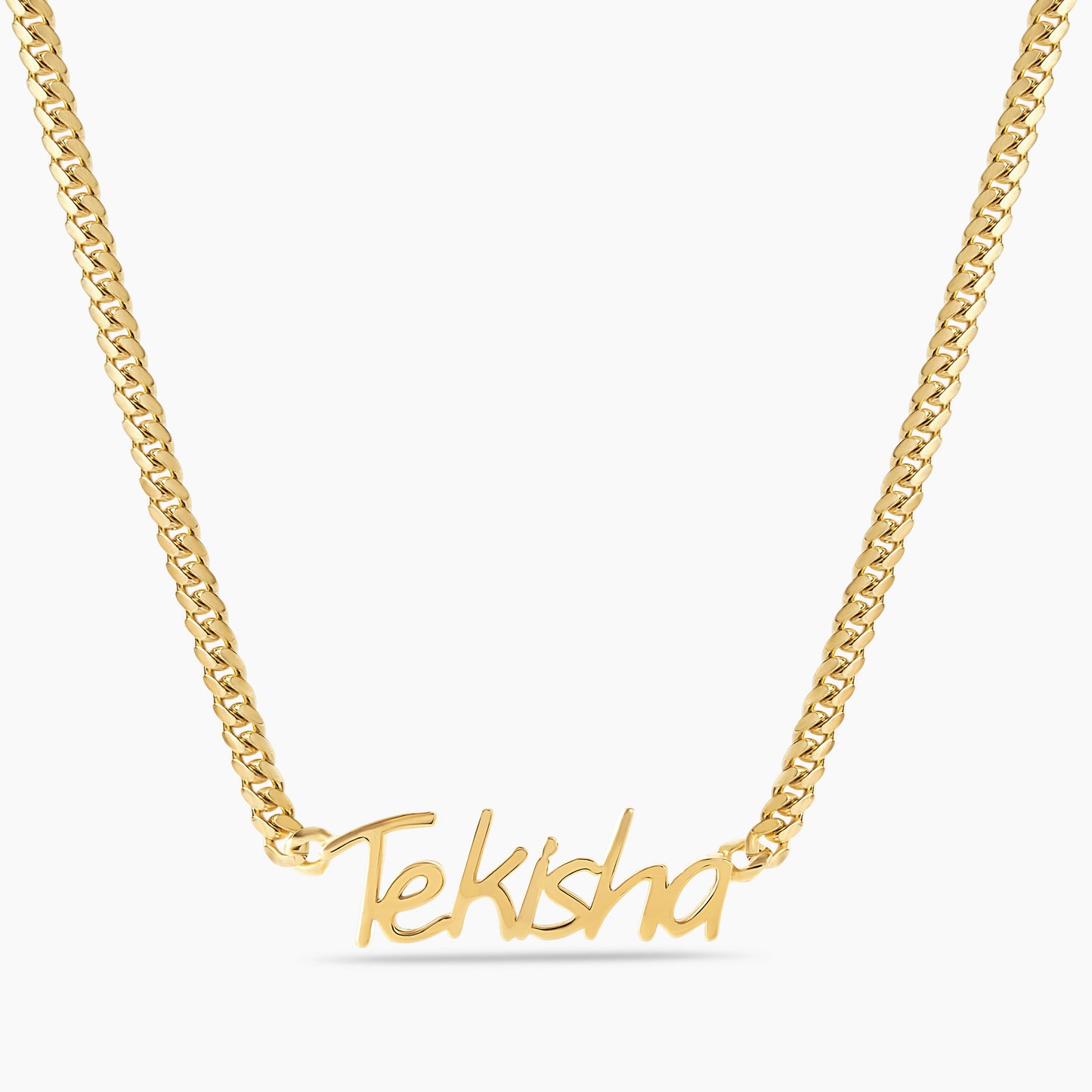 THICK 5mm Calligraphy Name Necklace