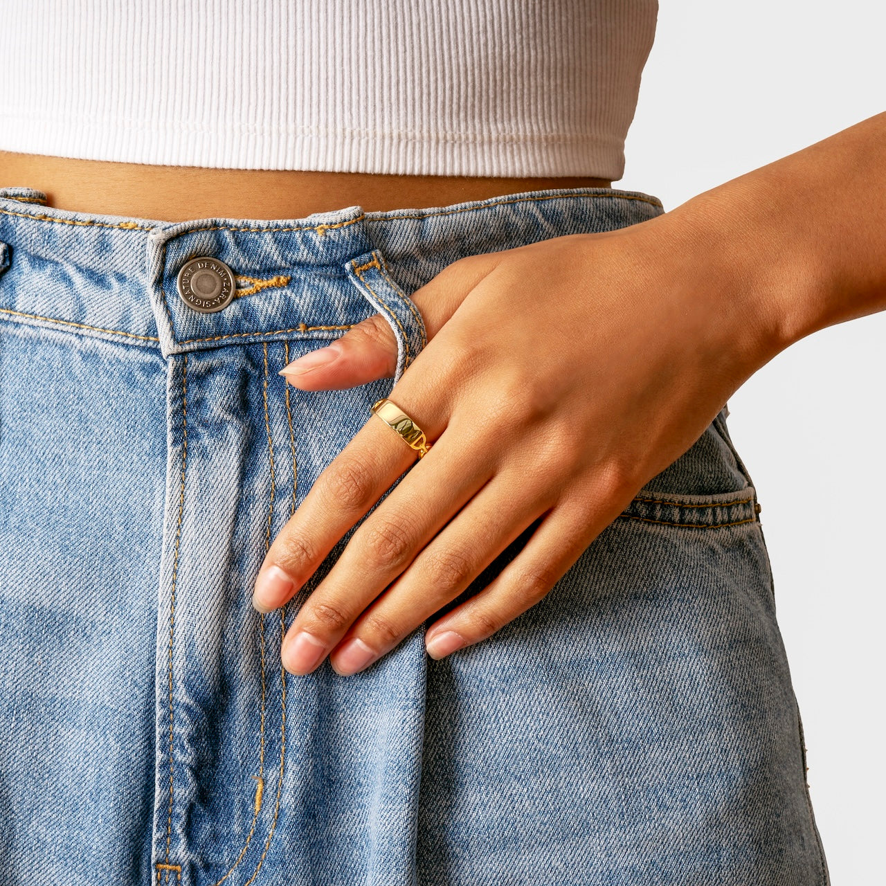 Engraved Bottle Cap ID Ring