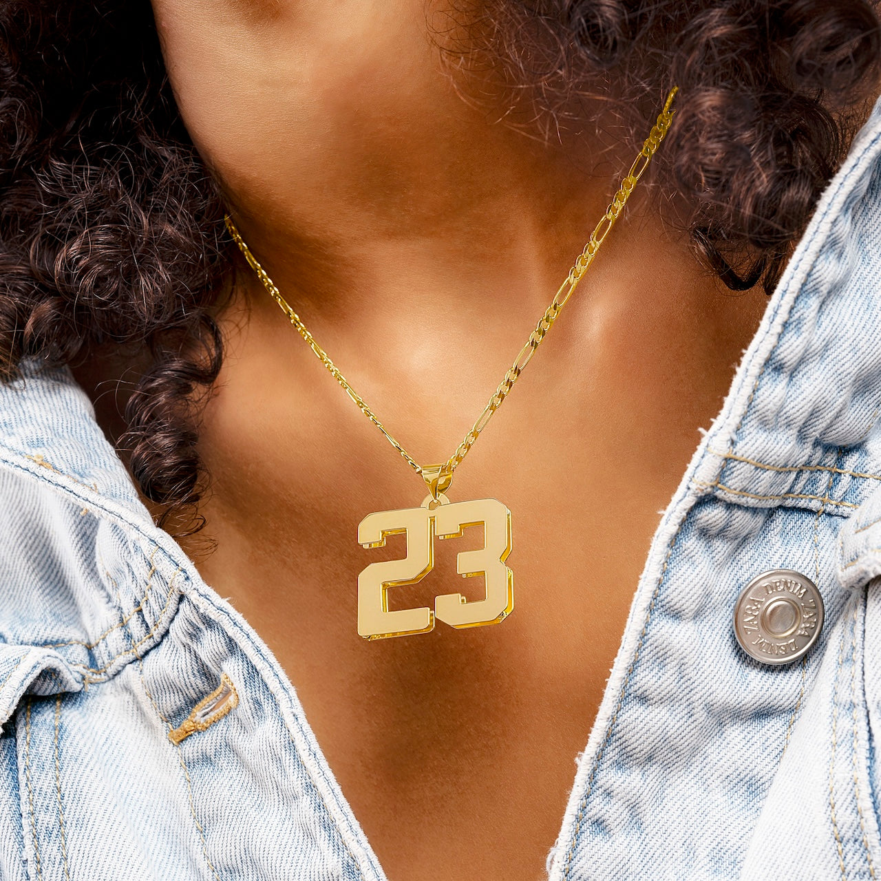 High Polish Double Plated Varsity Necklace