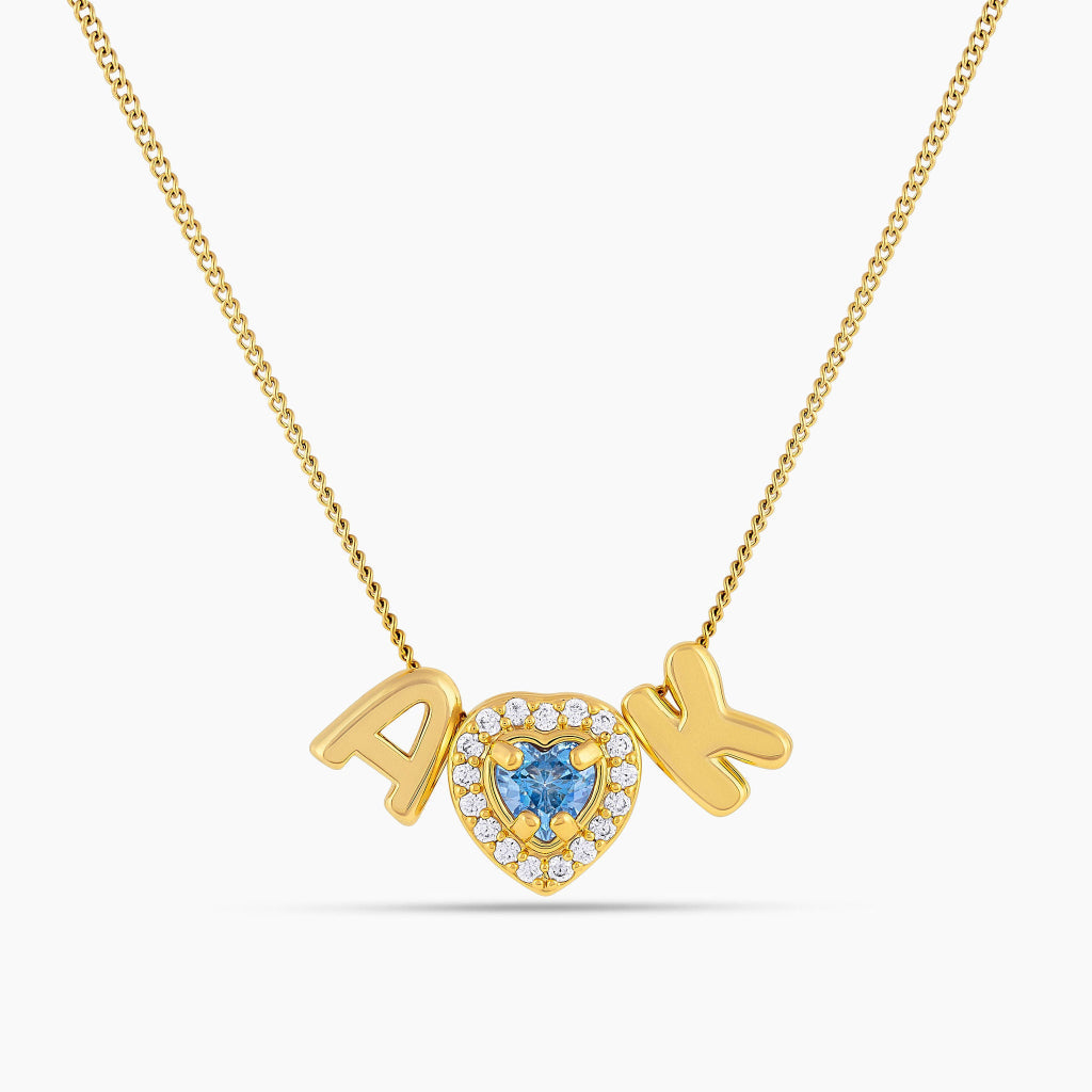 The Radiant Initial Charm Necklace