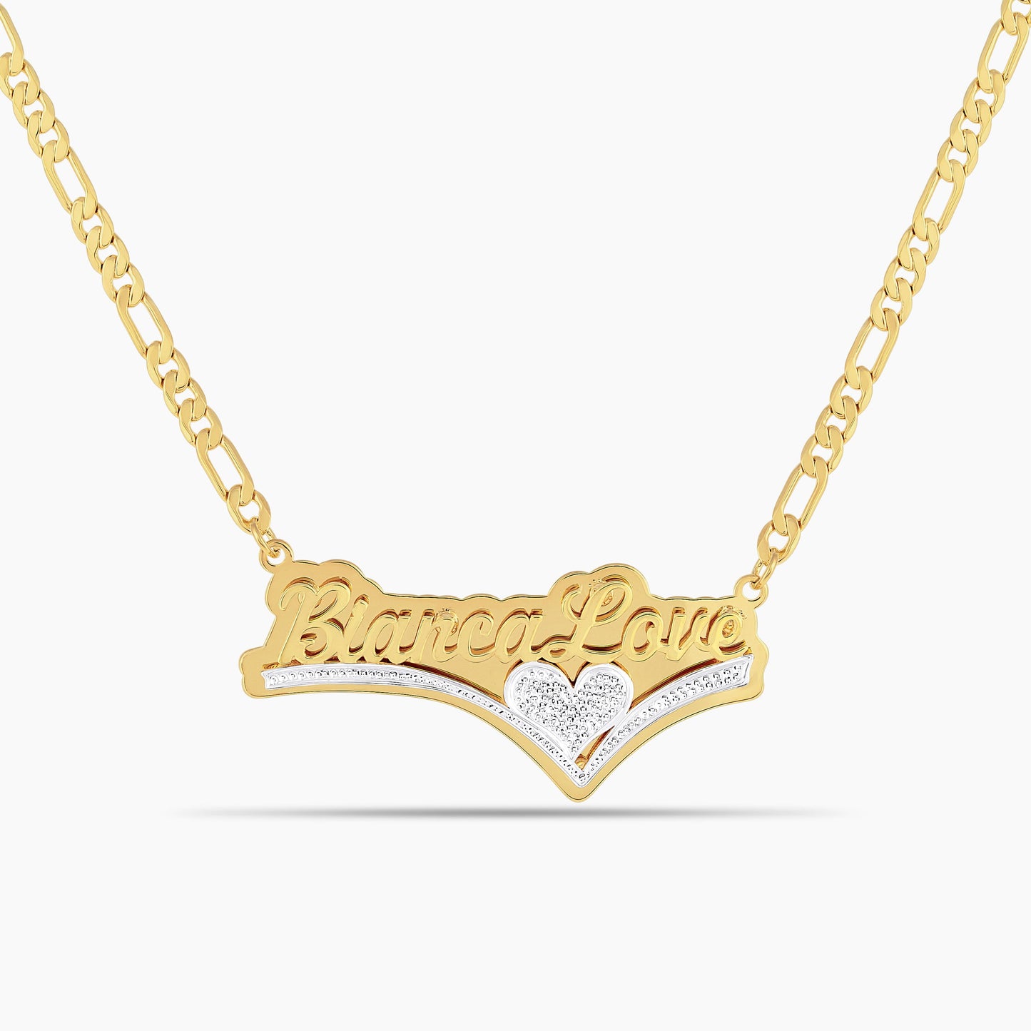 Double Plated Lover’s Drop Name Necklace