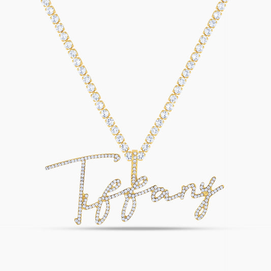 Radiance Script Name Necklace