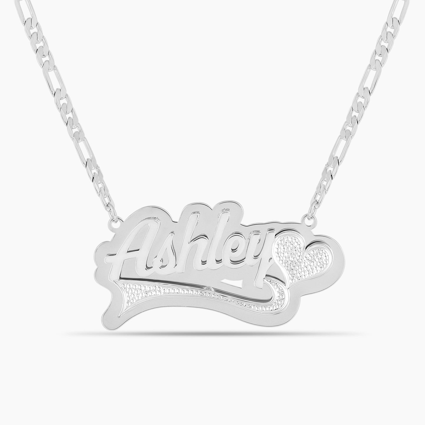 Double Plated Sweetheart Name Necklace