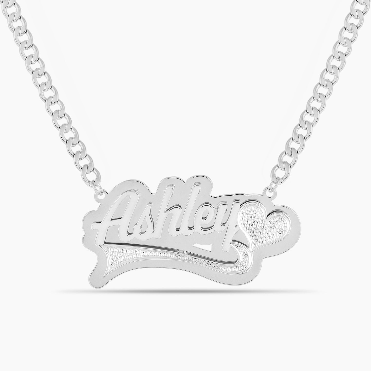 Double Plated Sweetheart Name Necklace