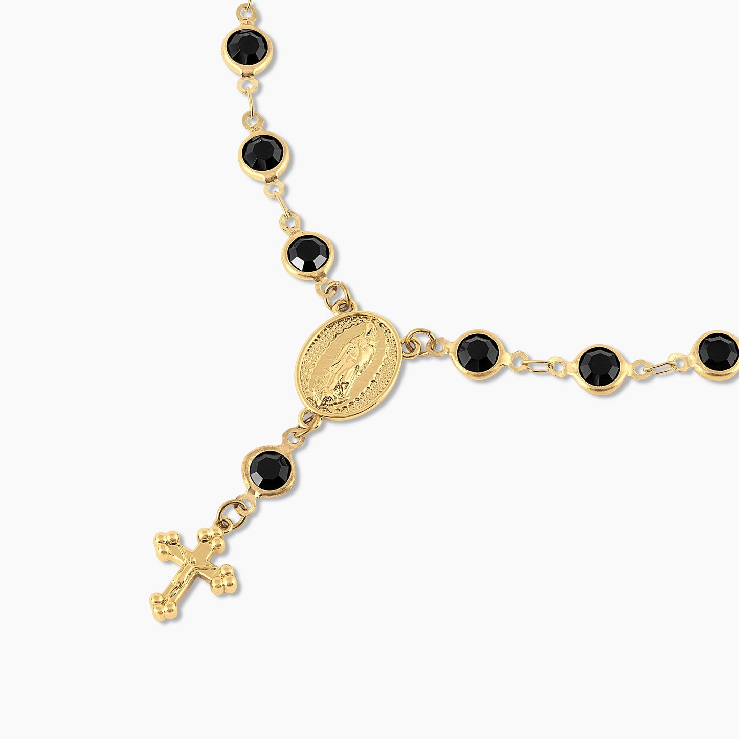 Onyx Rosary Anklet