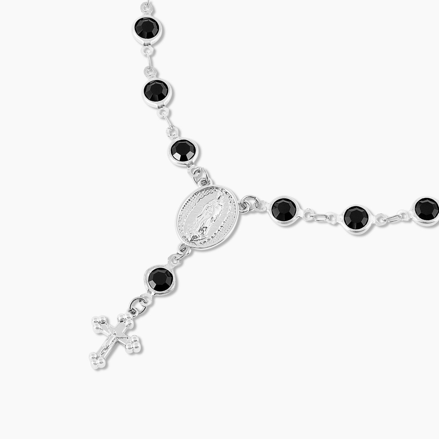 Onyx Rosary Anklet