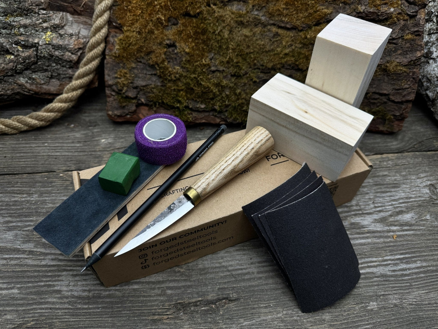 Whale Carving Kit - Complete Starter Whittling Kit for Beginners, Adults, Teens, and Kids