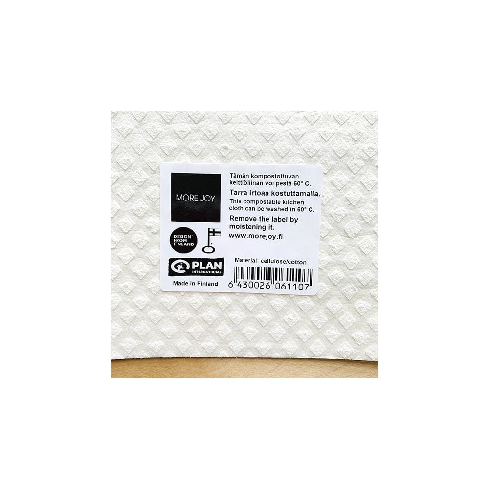 White Star Swedish Dishcloth |  Grey and white