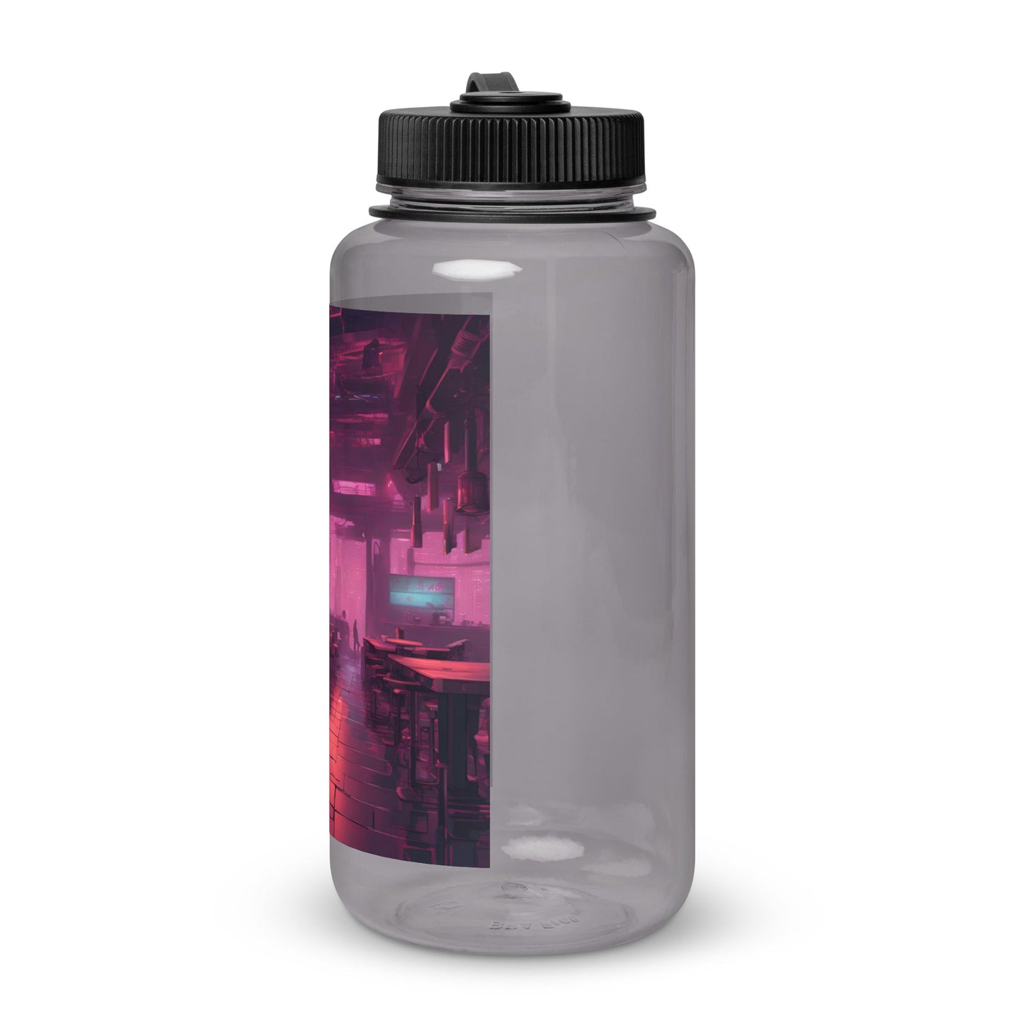 Neon Bites 16 Wide Mouth Plastic Water Bottle