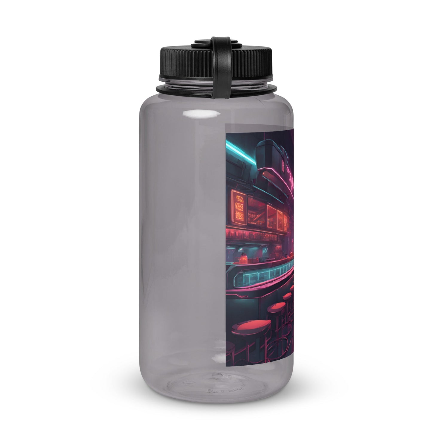 Neon Bites 16 Wide Mouth Plastic Water Bottle