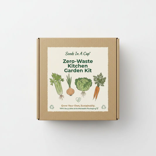 Zero-Waste Kitchen Garden Kit | Celery, Onion, Lettuce & Carrot | Seeds In A Cup®